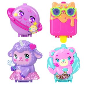 Polly Pocket Core Compact Playsets With Doll. Pet. & Accessories. Travel Toys With Surprise Reveals