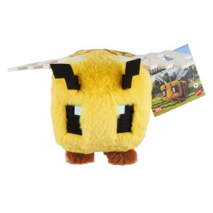 Minecraft Bee Plush Toy. 8-Inch Collectible Soft Doll Inspired By A Minecraft Movie