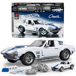 Mattel Brick Shop Hot Wheels Corvette Grand Sport Building Toy Kit (918 Pieces). For Collectors