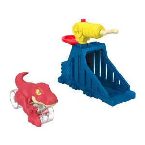 Imaginext Jurassic World Launcher Set With Chomping Toy Raptor & 2 Accessories