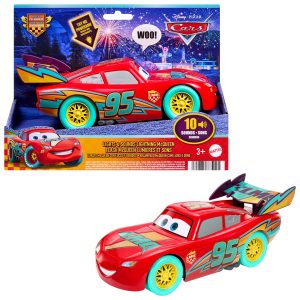 Disney Pixar Cars Véhicule Flash Mcqueen Race To Celebrate Sons et Lumières