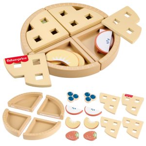 Fisher-Price Tiny Garden Wooden Fruit Pie. Pretend Food Puzzle Set For Kids. 16 Wood Pieces