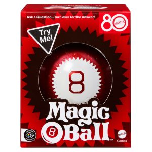 Magic 8 Ball Mattel 80th Anniversary Edition Novelty Game For Kids & Family Night