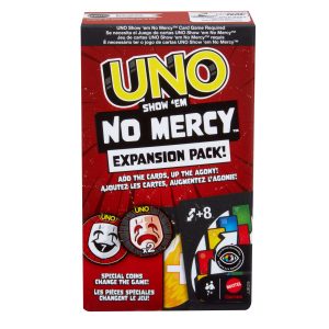 UNO Show 'Em No Mercy Card Game Expansion Pack For Kid. Adult & Family Nights & Parties