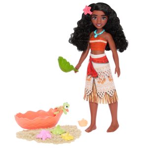 Disney Princess Ocean Friends Moana Doll With Moldable Sand. Animal Friend & 8 Accessories