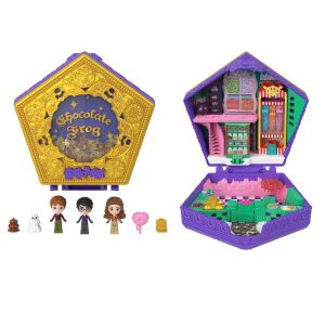 Polly Pocket Micro Dolls & Playset. Harry Potter Movie-Inspired Compact With 7 Accessories