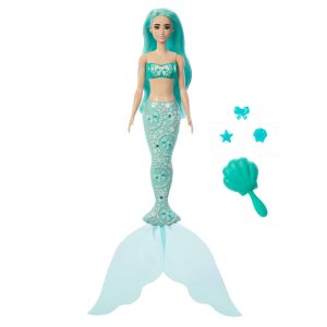 Poupée de Sirène et Accessoires Barbie Color Reveal Avec 6 Surprises (Les Styles Peuvent Varier)