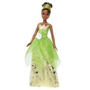 Disney Princess Enchanted Stories Tiana Fashion Doll With Sparkling Dress & Accessories. Posable