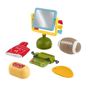 Fisher-Price Mini Me Moments Tiny Tailgater Set. 6-Piece Baby Sensory Activity Toys