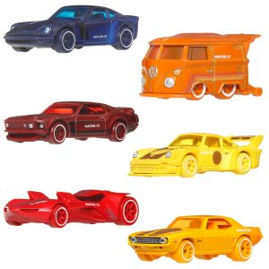 Hot Wheels Pantone Multipack Of Toy Cars & Van. 1:64 Scale Die-Cast Vehicles
