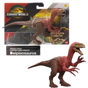 Jurassic World Rebirth Frenzy Pack Beipiaosaurus Dinosaur Figure. Authentic Toy. Digital Play