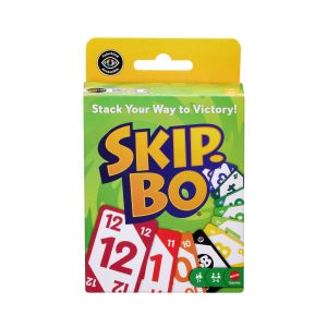 Skip-Bo Card Game For Kids. Adults & Families. Color Blind Accessible Deck For 2 To 6 Players