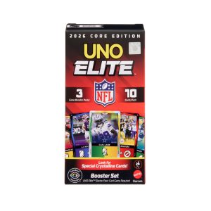 UNO Elite NFL 2026 Core Edition Booster Set For Kids. Fans. Adults & Family Night
