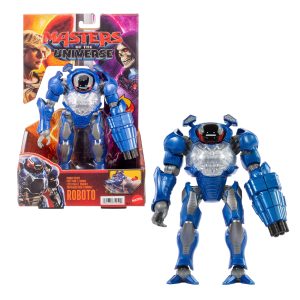 Masters Of The Universe Combat Ready Roboto Figure Toy. 5.5 Inch Twist & Release Quick Draw