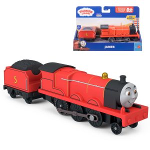 Thomas & Friends By Fisher-Price Motorized James Engine & Tender. Battery-Powered Toy Train
