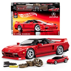 Mattel Brick Shop Hot Wheels Acura Nsx 1990. Kit de Construction de Jouets 876 Pièces. de Collection
