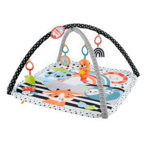 Fisher-Price 3-in-1 Music Glow & Grow Gym. Baby Playmat With Lights & Newborn Sensory Toys