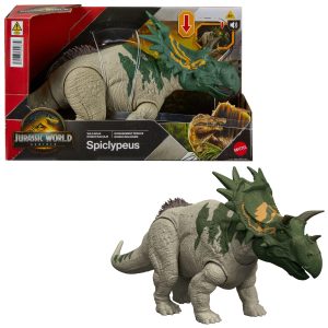 Jurassic World Rebirth Wild Roar Spiclypeus Dinosaur Toy. Tail Controlled Attack Chomp & Sound