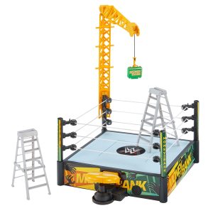WWE Money in The Bank Cash-in Ring Playset With Accessories. 2 Play Modes. 40+ Sounds & Phrases