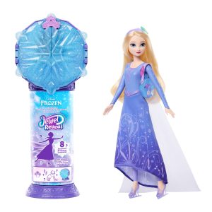 Disney Frozen Jewel Reveal Ice Skating Elsa Fashion Doll With 8 Surprises Including Gem Box & Accy