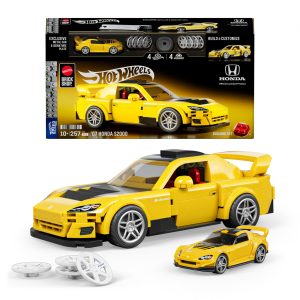 Mattel Brick Shop Hot Wheels '07 Honda S2000 Building Toy Kit (257 Pieces). For Collectors