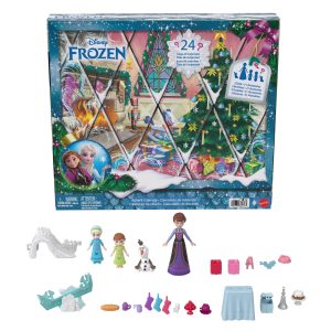 Disney Frozen Advent Calendar With 24 Days Of Surprise Toys. including Young Anna & Elsa Small Dolls