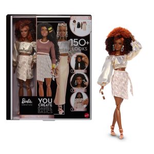 Barbie You Create Barbie Basics Neutral Kit 002. Customizable Fashion Doll & Universal-Fit Clothing
