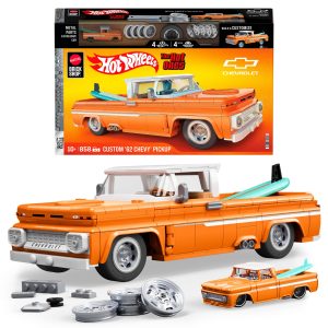 Mattel Brick Shop Hot Wheels Chevy Pickup Custom 1962. 858 Pièces. de Collect