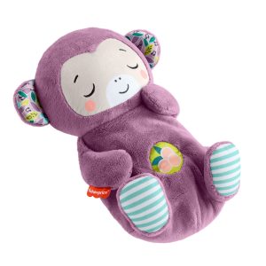 Fisher-Price Soothe 'n Snuggle Purple Monkey Baby Toy & Sound Machine With Breathing Motion