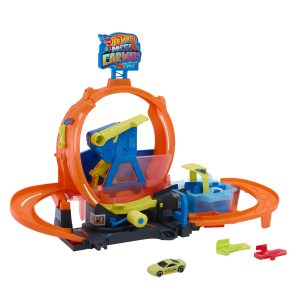 Hot Wheels City Méga Looping Station de Lavage