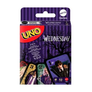 UNO Wednesday Card Game For Kid. Adult & Family Nights. Toy Collectible Inspired By The Series