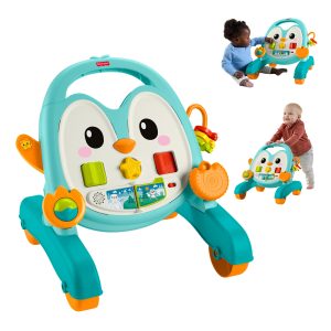 Fisher-Price 2-in-1 Musical Penguin Walker. Baby To Toddler Push Along Activity Toy