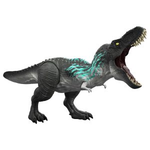 Jurassic World Muscle Madness Tyrannosaurus Rex Action Figure. T-Rex With Grow Feature & Roar