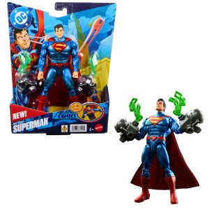 DC Premier 6.5 inch Heat Vision Superman Figure With Action. Lights & 10 Sounds. Posable