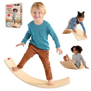 Fisher-Price Montessori Wooden Rockin' Balance Board Learning Activity For Kids. 31.7 Inches