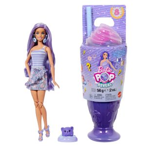 Barbie Pop Reveal Treat Series Doll & Accessories Set. Donut Dreams Fashion Doll & Pet