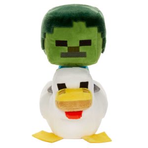Minecraft Plush Zombie Chicken Jockey Toy. 8-inch Soft Doll inspired By The Video Game Character