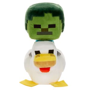 Minecraft Plush Zombie Chicken Jockey Toy. 8-Inch Soft Doll Inspired By The Video Game Character