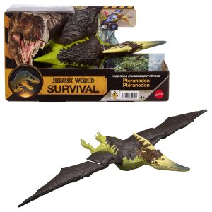 Jurassic World Wild Roar Pteranodon Dinosaur Action Figure Toy. Attack. Light & Sound. Scan Code