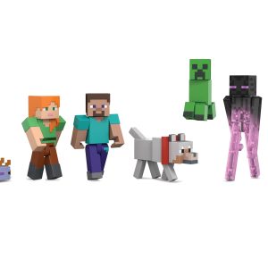 Minecraft Vanilla Figura de Ação Pack Criad or de Mundos