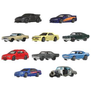 Coffret de 10 Véhicules Hot Wheels à Thématique Rapides et Dangereux