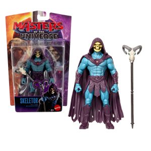 Masters Of The Universe 2026 Movie Skeletor 5.5 Inch Action Figure Villain Toy. Havoc Staff