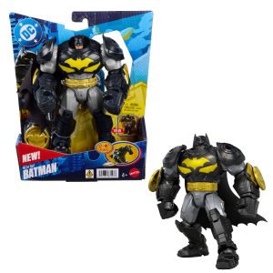 DC Premier 6.5 Inch Oversized Armored Batman Feature Figure. Battle Disc Action. Lights & Sounds