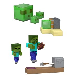 Minecraft Redstone Charged Action Figure & Mechanism Sets. 3.25-inch Scale Toys (Characters May Vary)