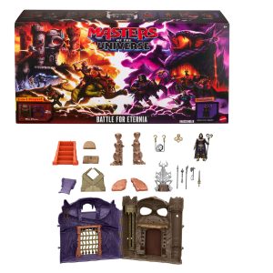 Masters Of The Universe Battle For Eternia Playset. Castle Grayskull. Snake Mountain & Skeletor