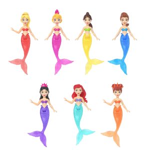 Disney Princess Ariel & Sisters Mermaid Character Set With 7 Small Dolls inspired By The Movie