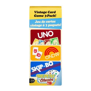 Vintage Set With 3 Card Games. UNO. O'No 99 & Ski-Bo For Kid. Adult & Family Nights & Parties