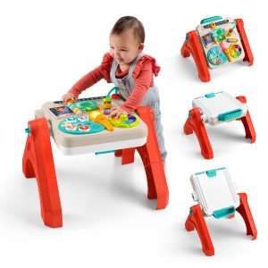 Fisher-Price Laugh & Learn 4-In-1 Activity Table & Easel. Electronic Learning Toy For Baby & Toddler