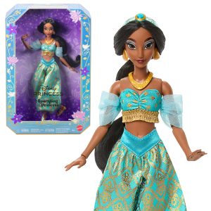 Disney Princess Sparkling Princess Series Jasmine Fashion Doll With Removable Outfit & Accessories