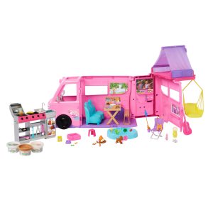 Barbie-Coffret Camping-Car de Rêve-Avec Plus de 60Accessoires